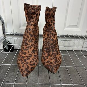 New Look Leopard Print Women's Sock Boots